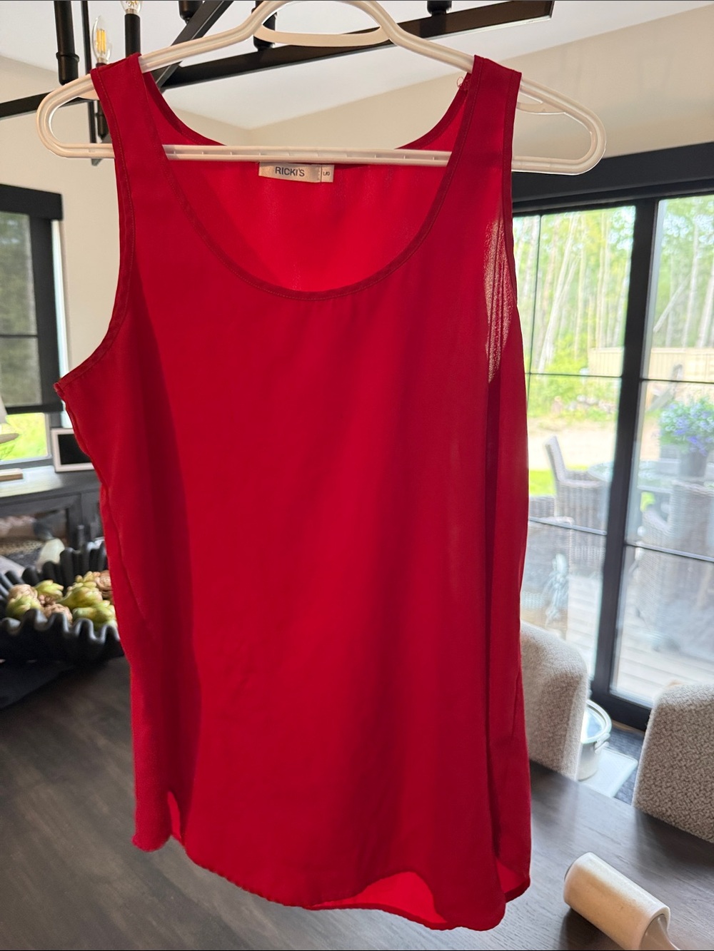 Ricki's Red Sleeveless Scoop-Neck Camisole